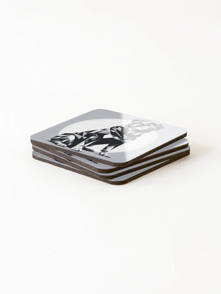 Thumbnail 4 of 5, Coasters (Set of 4), Distinguished Rottweiler designed and sold by SimpleDesigns12.