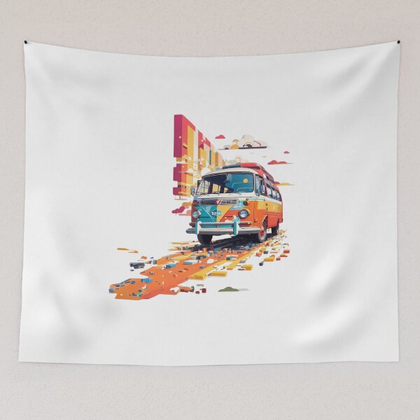 Item preview, Vintage travel,vintage van art,aesthethic travel designed and sold by PrintMystique.