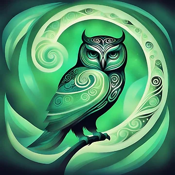 Artwork thumbnail, Emerald Night Watcher by Sienna Hamilton-Katene