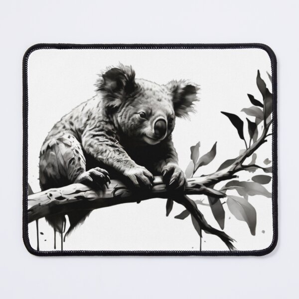 Item preview, Koala in a tree ink art designed and sold by TetragramArt.