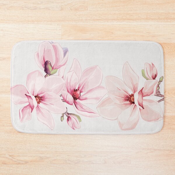 Item preview, Pink magnolia flower blooms designed and sold by MyAbstractInk.