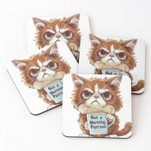 Item preview, Sleepy Whiskers' Morning Brew designed and sold by Liseri.