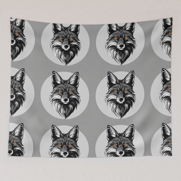 Item preview, Angry fox, black and white designed and sold by Jelena Slijepcevic.