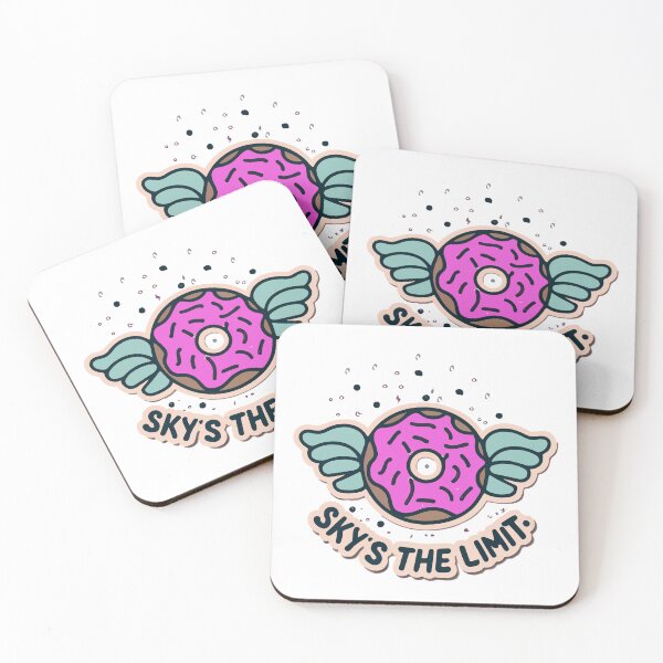 Item preview, Flying Donut Sprinkle Sky - Sky's the Limit designed and sold by NiftyWrx.