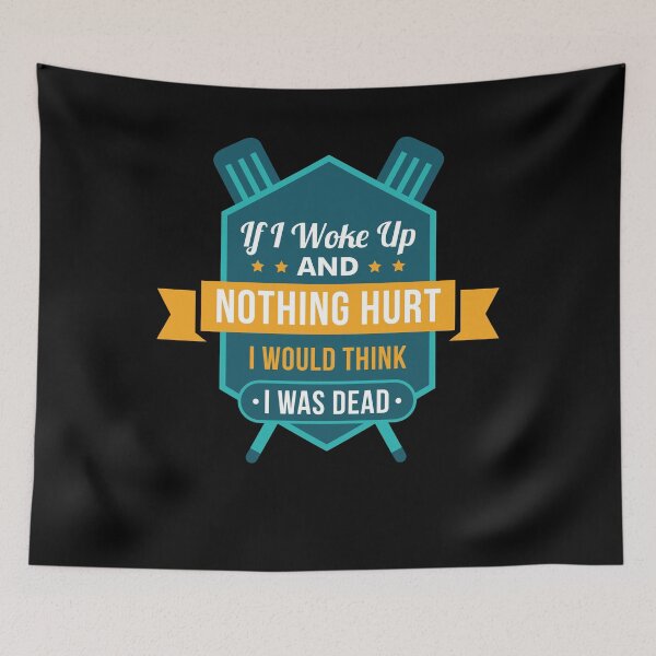 Item preview, If I Woke Up And Nothing Hurt | rowing shirt | rowing gifts | row crew apparel | rowing shirts men | rowing coach | rowing mom | rowing dad | rowing crew designed and sold by Kreature Look.