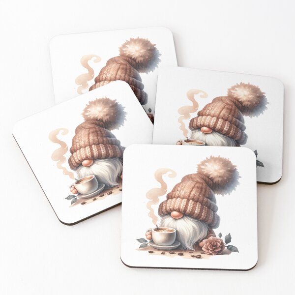 Item preview, Cute Coffee Lover Gnome designed and sold by Magnuna.