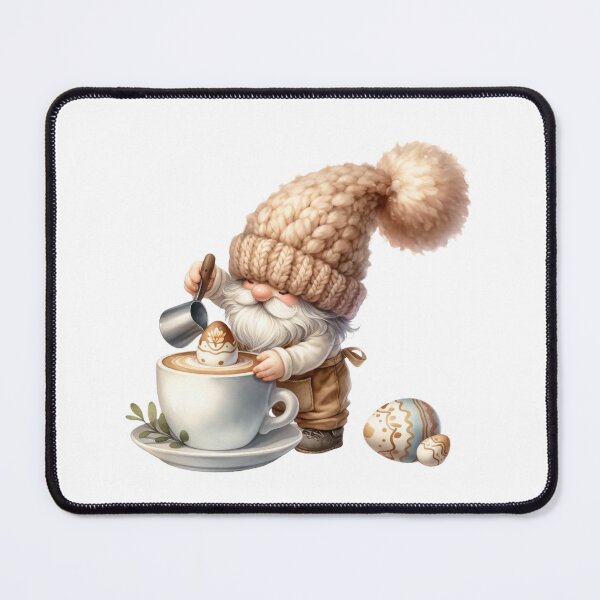 Item preview, Cute Coffee Lover Gnome designed and sold by Magnuna.