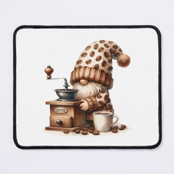 Item preview, Cute Coffee Lover Gnome designed and sold by Magnuna.