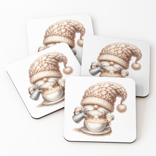 Item preview, Cute Coffee Lover Gnome designed and sold by Magnuna.