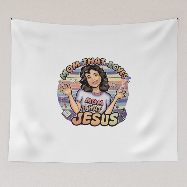Item preview, mom that love jesus, Christian mom ,funny idea  designed and sold by masteryStore.