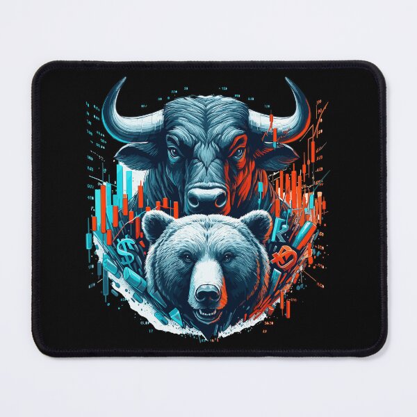 Item preview, Finance Taurus Bear Stock Market Wall Street Gift designed and sold by Pineapple-Tree.