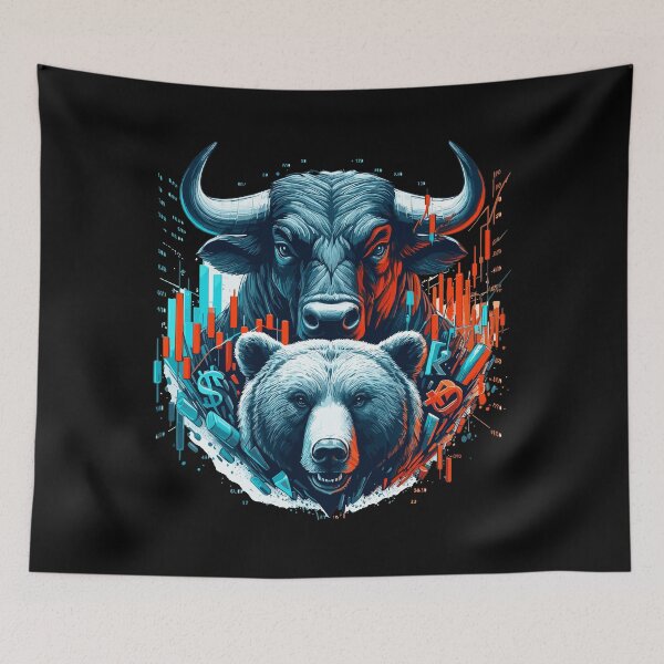Item preview, Finance Taurus Bear Stock Market Wall Street Gift designed and sold by Pineapple-Tree.