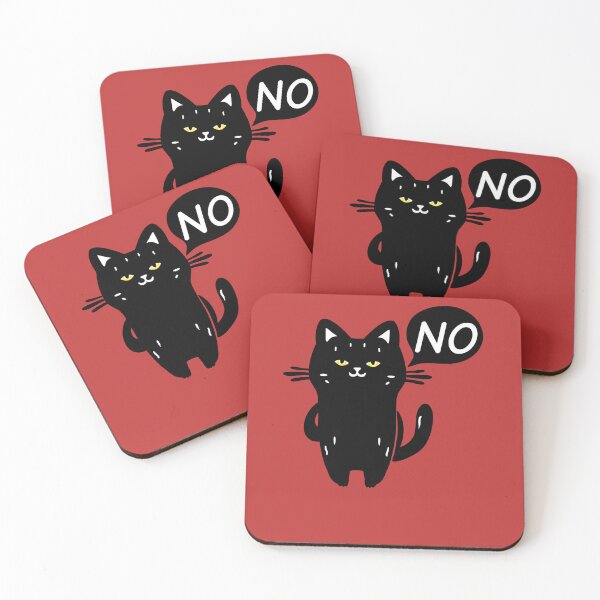 Item preview, Black cat says no designed and sold by VinsendDraconi.