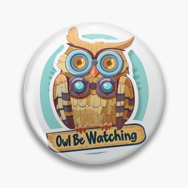 Item preview, Owl Be Watching - Observador de búho caprichoso designed and sold by Liseri.