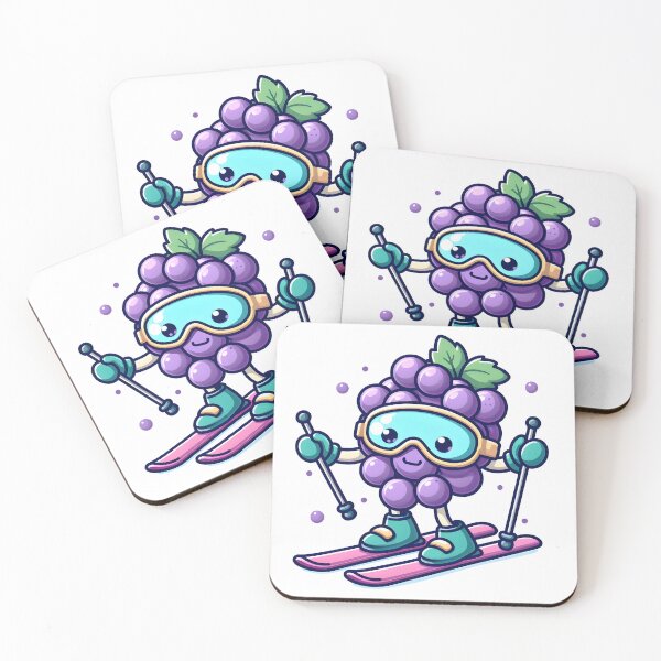 Item preview, Kawaii Grapes: Wearing Ski Goggles designed and sold by CanvasCutie.