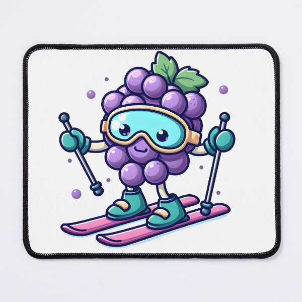 Item preview, Kawaii Grapes: Wearing Ski Goggles designed and sold by CanvasCutie.