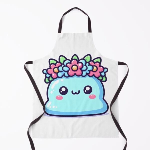 Item preview, Kawaii Cute Slime With Flower Crown designed and sold by CanvasCutie.