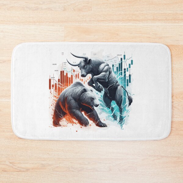 Item preview, Finance Bull Bear Fight Wall Street Gift designed and sold by Pineapple-Tree.