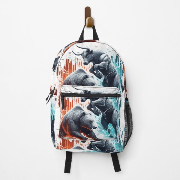 Item preview, Finance Bull Bear Fight Wall Street Gift designed and sold by Pineapple-Tree.