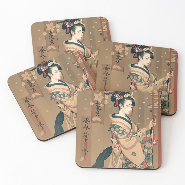 Item preview, Akiko - Aesthetic Elegance: The Seduction of the Geisha in Abstraction designed and sold by BPMagic.