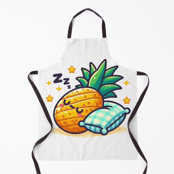 Item preview, Kawaii Pineapple With Pillow Sleeping designed and sold by CanvasCutie.