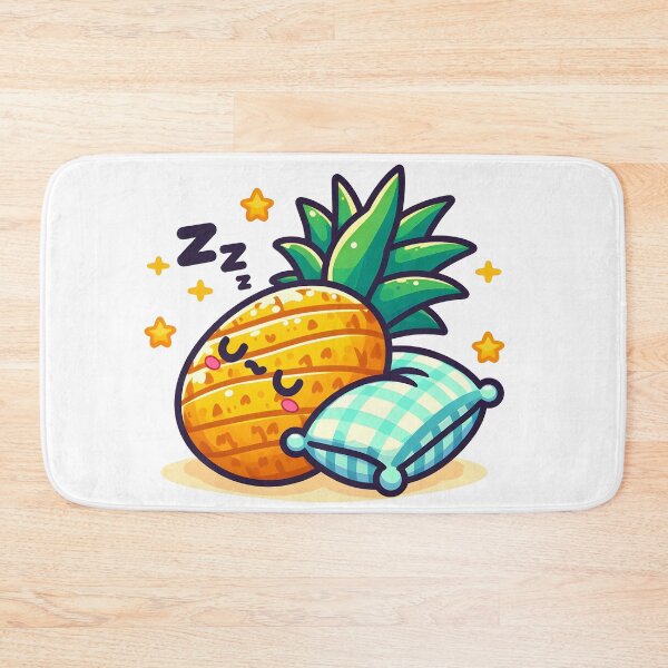 Item preview, Kawaii Pineapple With Pillow Sleeping designed and sold by CanvasCutie.