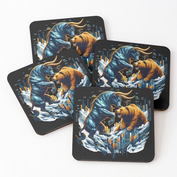 Item preview, Finance Taurus Bear Stock Market Wall Street Gift designed and sold by Pineapple-Tree.