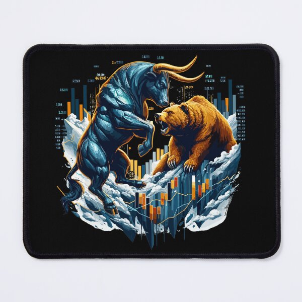 Item preview, Finance Taurus Bear Stock Market Wall Street Gift designed and sold by Pineapple-Tree.