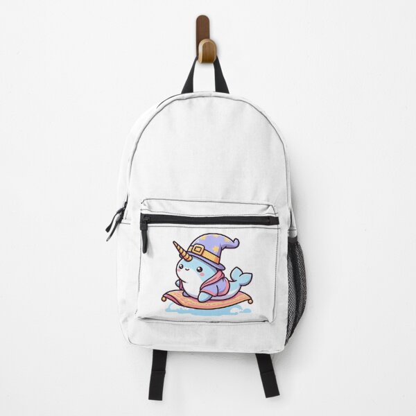 Vista previa del artículo con la obra «Narval Kawaii: un sombrero y una bata de mago», diseñado y vendido por CanvasCutie.