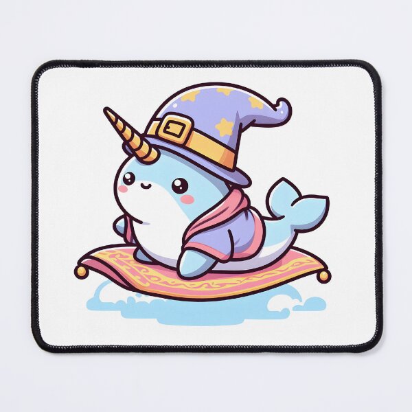 Item preview, Kawaii Narwhal: A Wizard Hat And Robe designed and sold by CanvasCutie.