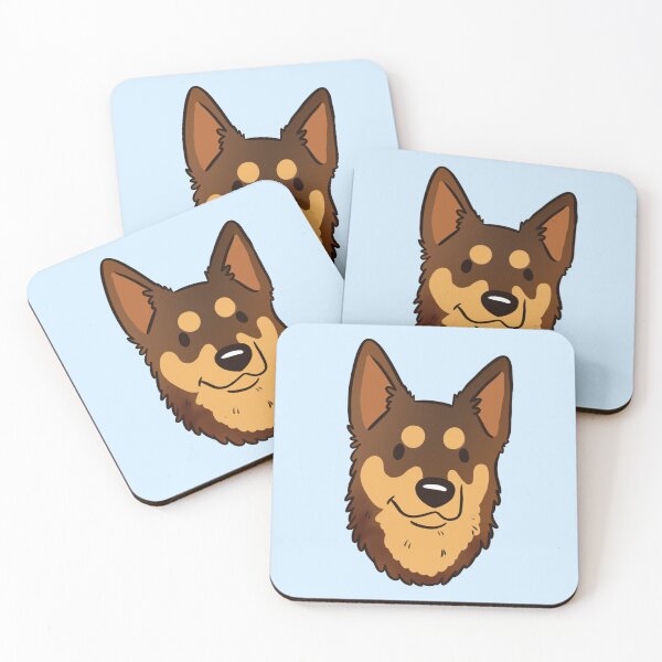 Item preview, Australian Kelpie dog face designed and sold by Yaragold.