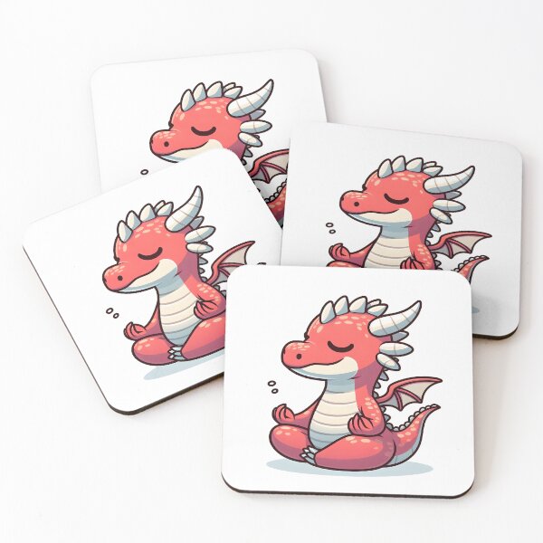Item preview, Kawaii Coy Dragon: With A Peaceful Expression designed and sold by CanvasCutie.
