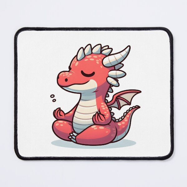 Item preview, Kawaii Coy Dragon: With A Peaceful Expression designed and sold by CanvasCutie.