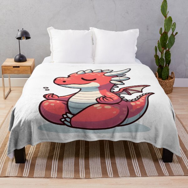 Item preview, Kawaii Coy Dragon: With A Peaceful Expression designed and sold by CanvasCutie.