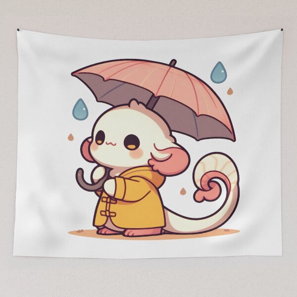 Item preview, Kawaii Hopeful Chimera: A Raincoat designed and sold by CanvasCutie.
