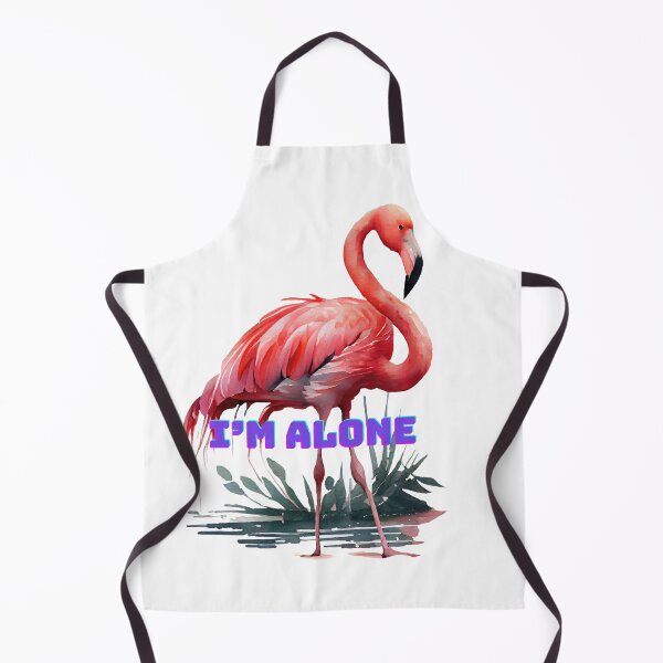 Item preview, I'm alone T- shirts,flamingo t-shirt,Wildlife pattern T-shirts, cute pattern T-shirts, nature pattern T-shirts designed and sold by MissCirce1993.