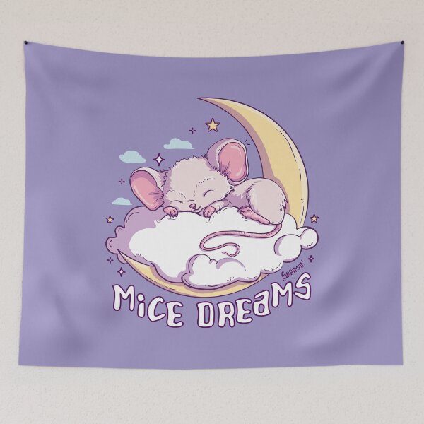 Item preview, Mice Dreams - Cute Slumber Illustration designed and sold by SPIRIMAL.