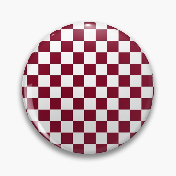 Item preview, Small Checkered - White and Burgundy Red designed and sold by JustPatterns2.