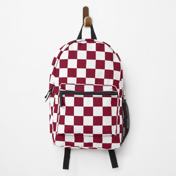Item preview, Small Checkered - White and Burgundy Red designed and sold by JustPatterns2.