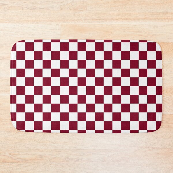 Item preview, Small Checkered - White and Burgundy Red designed and sold by JustPatterns2.