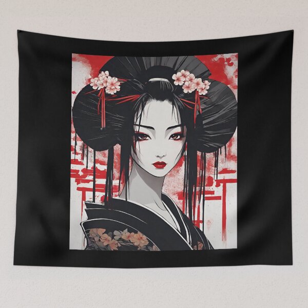 Item preview, Himari - Aesthetic Elegance: The Seduction of the Geisha in Abstraction designed and sold by BPMagic.
