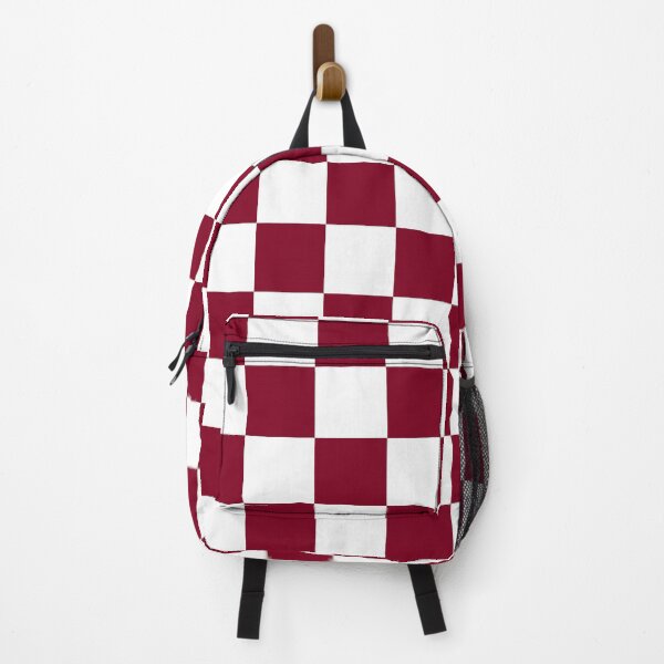 Item preview, Checkered - White and Burgundy Red designed and sold by JustPatterns2.