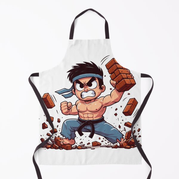 Artikelvorschau, Karate Fighter Breaking Bricks (Cartoonish Style) entworfen und verkauft von Martial-Art-23.