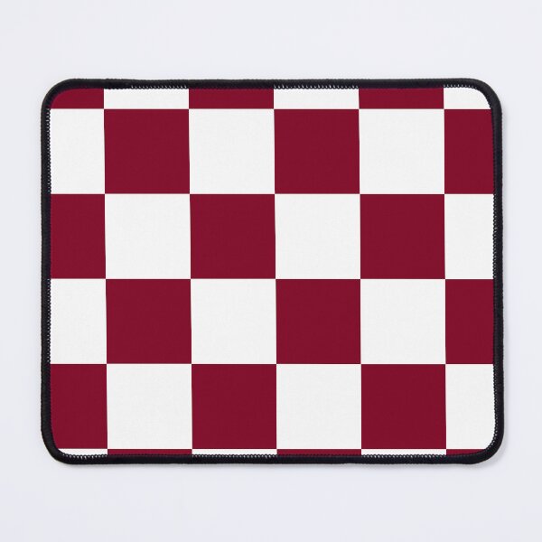 Item preview, Large Checkered - White and Burgundy Red designed and sold by JustPatterns2.