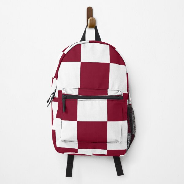 Item preview, Large Checkered - White and Burgundy Red designed and sold by JustPatterns2.