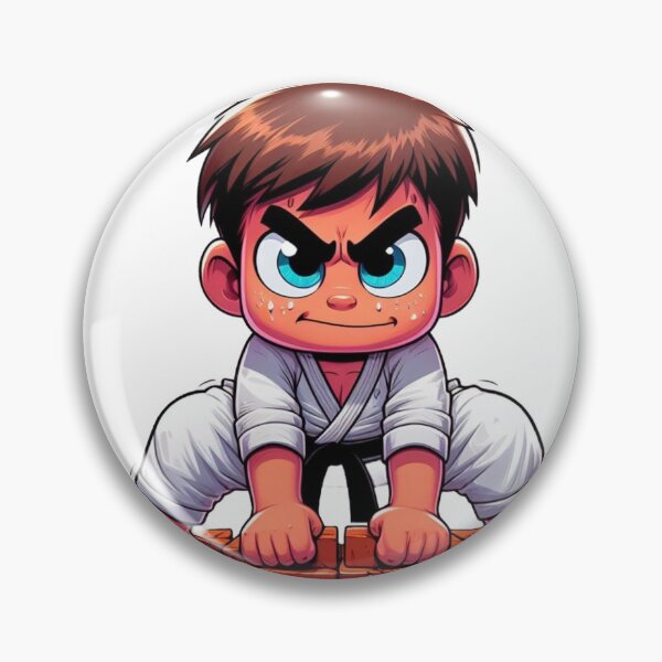 Artikelvorschau, Karate Fighter Breaking Bricks Cartoonish Cute entworfen und verkauft von Martial-Art-23.