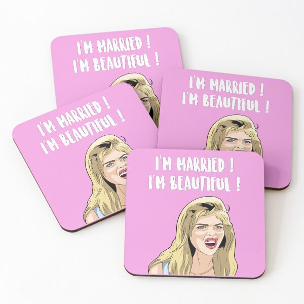 Item preview, I'm Married ! I'm Beautiful ! - Tania Degano - Muriel's Wedding (1994 Film) designed and sold by PopShopDesignFR.