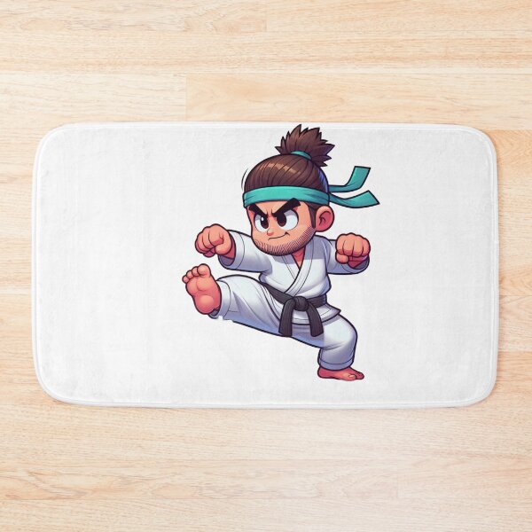 Item preview, Swift Strike: Karate Kick Cute Cartoon designed and sold by Martial-Art-23.