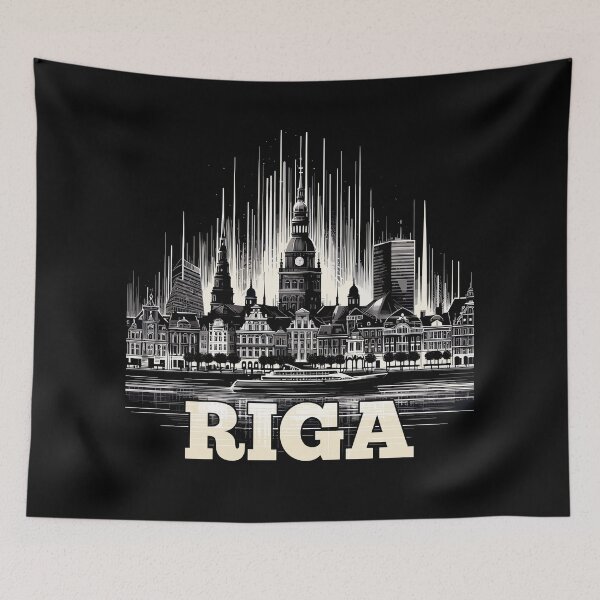 Item preview, Riga capital Latvia Baltics gift designed and sold by Pineapple-Tree.