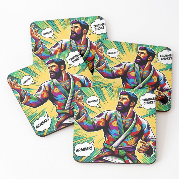 Item preview, Rainbow Warrior: BJJ’s Vibrant Vigilante designed and sold by Martial-Art-23.